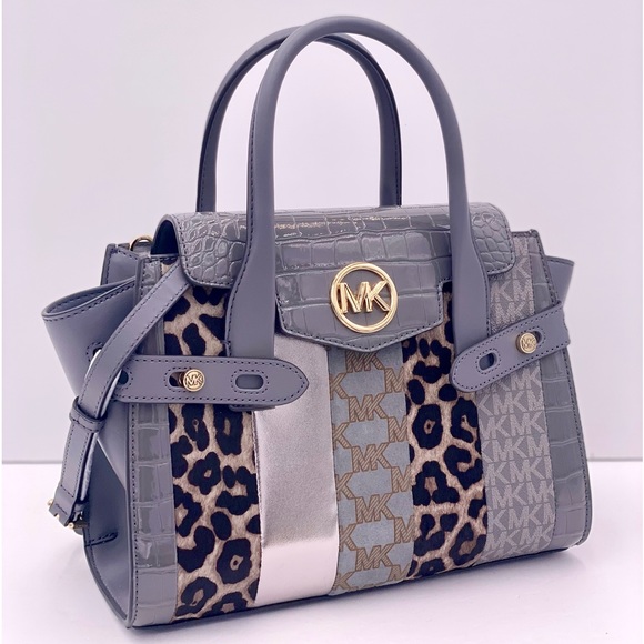 Michael Kors Handbags - MICHAEL KORS CARMEN
MEDIUM FLAP SATCHEL
SHOULDER CROSSBODY BAG